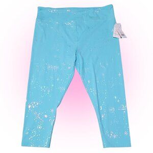 NWT NANETTE LAPORE RAINBOW FOIL PRINTED CROPPED LEGGINGS YOGA PANTS 3X